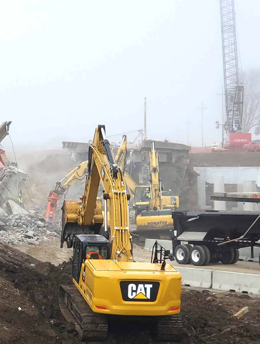 Union operators removing rubble